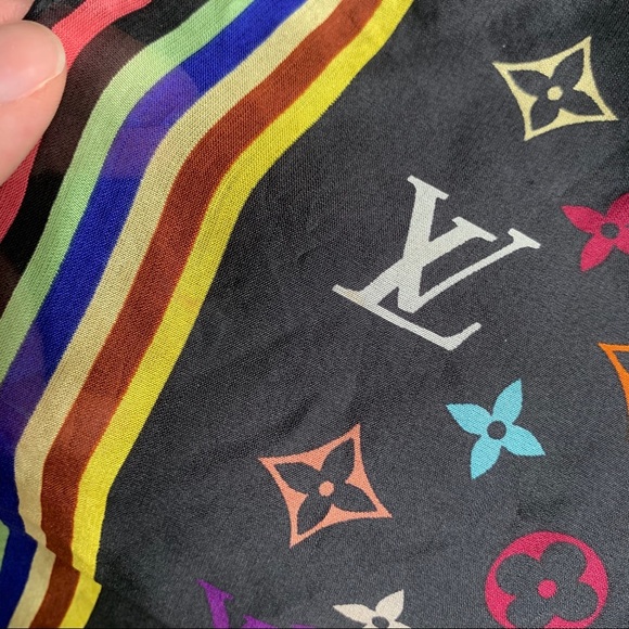 Louis Vuitton multicolor monogram bandana - Picture 5 of 16